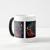 独自の魔法の惑星パラダイスを作成 モーフィングマグカップ (正面左)