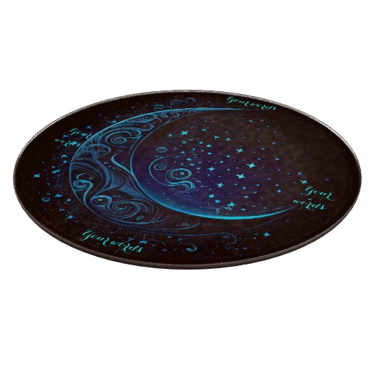 独自の魔法の薄い青い月壇を作成 カッティングボード (角)