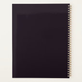 独自の魔法の金ゴールド映画の月を作成 プランナー手帳 (裏面)