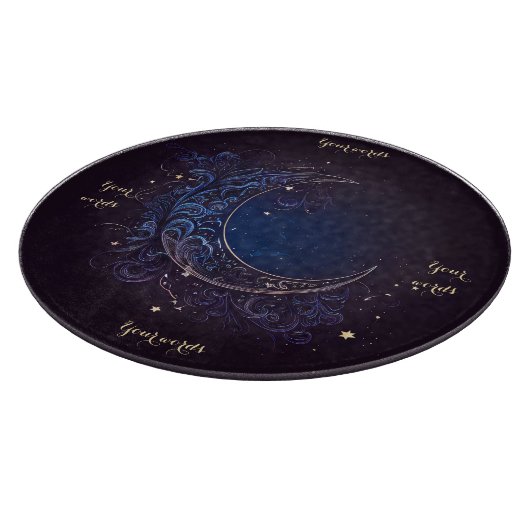 独自の魔法の青い月の祭壇ボードを作成 カッティングボード (角)