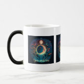 独自の魔法の青い月を作成 モーフィングマグカップ (左)