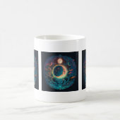 独自の魔法の青い月を作成 モーフィングマグカップ (中央)