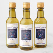 独自の魔法の風景を月に作成 ワインラベル (ボトル)