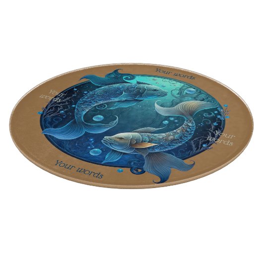 独自の魔法の魚座ガラスの祭壇ボードを作成 カッティングボード (角)