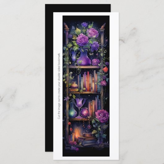 独自の魔法ブックとバラブックマークカードの作成 (正面/裏面)