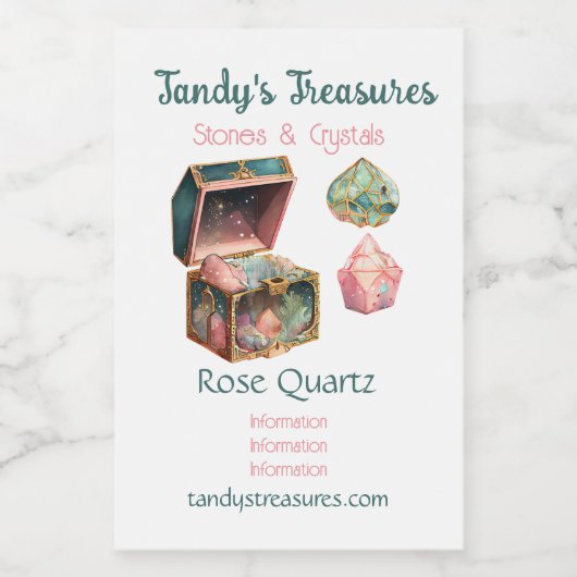 独自の魔法ボックスと結晶を作成 ワインラベル (シングルラベル)