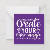 独自の魔法作品 ノートカード (正面)