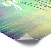 独自の魔法引用文を作成する水の色デザイン ポスター (角)