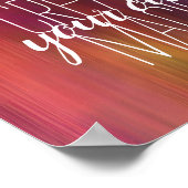 独自の魔法引用文カラフル抽象芸術アートの作成 ポスター (角)