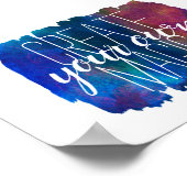 独自の魔法引用文ストロ絵を描ークデザインの作成 ポスター (角)