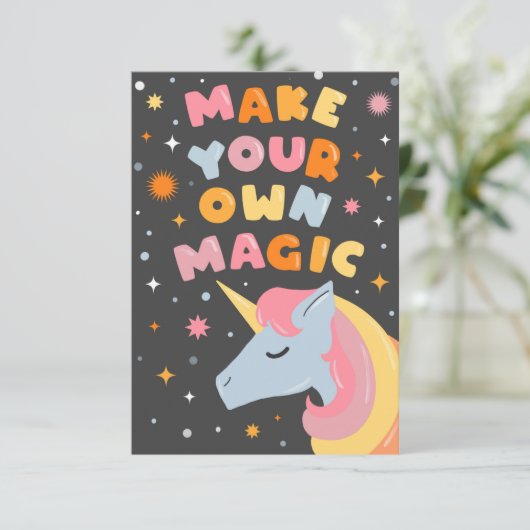 独自の魔法 カード (スタンド正面)