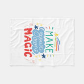 独自の魔法 フリースブランケット (正面(横))