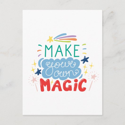 独自の魔法 ポストカード (正面)