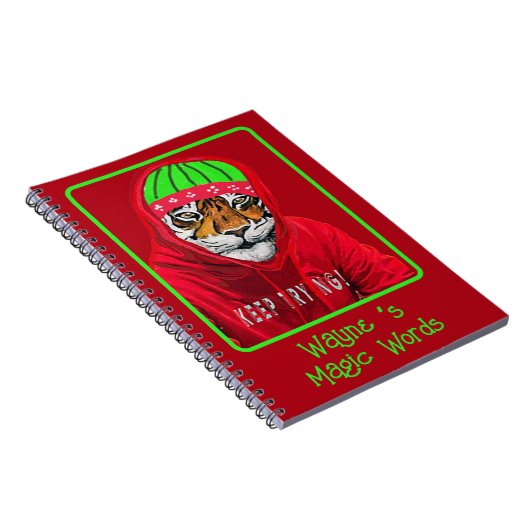 独自の魔法Tigerノートブックの作成 ノートブック (右側)