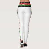 独自の鮮やかなケニア国旗の色を作成 レギンス (裏面)