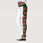 独自の鮮やかなケニア国旗の色を作成 レギンス (左)