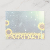 独自の黄色のひまわりフィールドを作成する アドバイスカード (裏面)