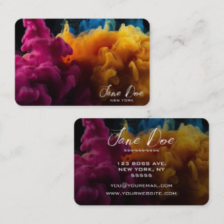 独自の黄色の雲を作成する 名刺