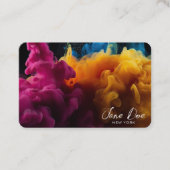 独自の黄色の雲を作成する 名刺 (正面)