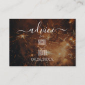 独自の黄金花火を作成 アドバイスカード (正面)