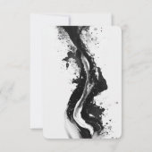 独自の黒いインク流出を作成 出欠カード (裏面)