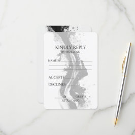 独自の黒いインク流出を作成 出欠カード