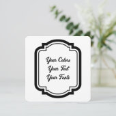 独自の黒いレトロスタイルのアウトラインの作成 シーズンカード (スタンド正面)