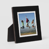 独自の黒い額縁の写真プラークを作成 フォトプラーク (正面)