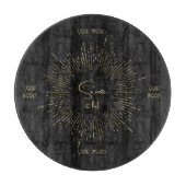 独自の黒と金ゴールド天壇を作成 カッティングボード (正面)