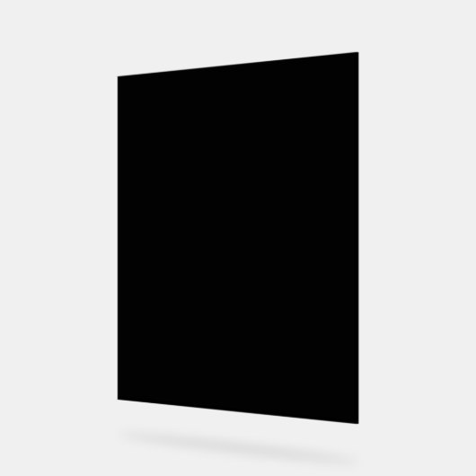 独自の黒のアクリル記号を作成する アクリルサイン (傾斜)