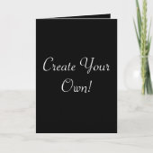 独自の黒を作成 カード (正面)