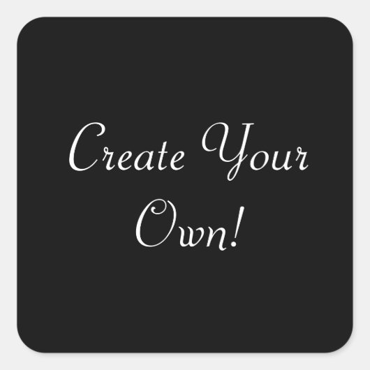 独自の黒を作成 スクエアシール (正面)