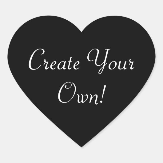 独自の黒を作成 ハートシール (正面)