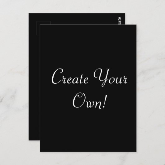 独自の黒を作成 ポストカード (正面/裏面)