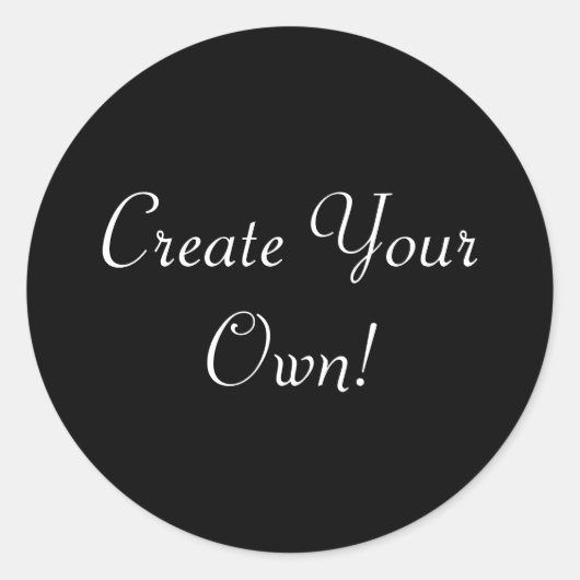 独自の黒を作成 ラウンドシール (正面)