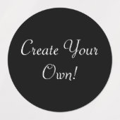 独自の黒を作成 ラベル (デザイン2)