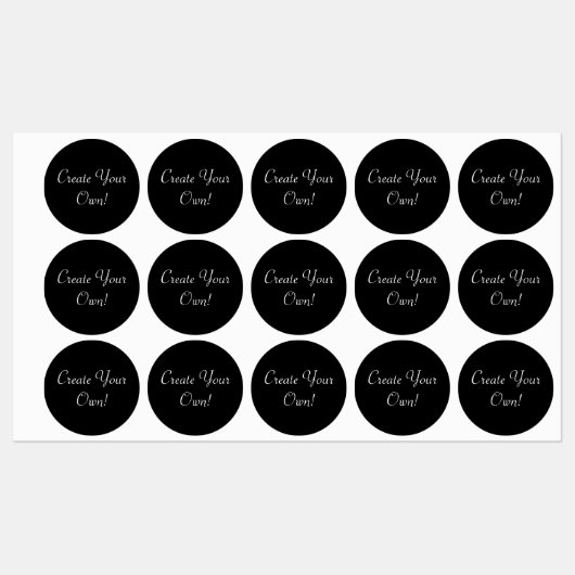 独自の黒を作成 ラベル (シート)