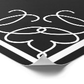 独自の黒板のサイン結婚を作成する ポスター (角)