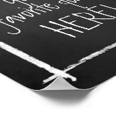 独自の黒板を作成フェイクタイポグラフィポスター ポスター (角)