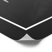 独自の黒板パーティーサインを作成縁どする ポスター (角)