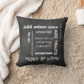 独自の黒板ワードクラウド誕生日を作成 クッション (ブランケット)