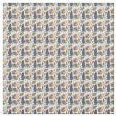 独自の黒猫タロット魔法 ファブリック (見本)