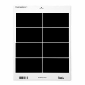 独自の黒色の出荷ラカスタムベルを作成する ラベル (フルシート)