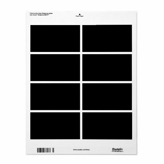 独自の黒色の出荷ラカスタムベルを作成する ラベル (フルシート)