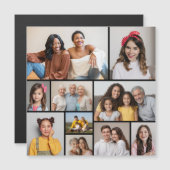 独自の10フォトコラージュ磁気カードを作成する (正面/裏面)