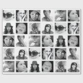 独自の10写真コラージギフトラップを作成 ラッピングペーパー (フラット)