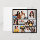 独自の10枚のフォトコラージュのグリーティングカードを作成する (正面/裏面)