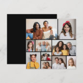 独自の10枚のフォトコラージュのグリーティングカードを作成する (正面/裏面)