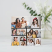 独自の10枚のフォトコラージュのグリーティングカードを作成する (スタンド正面)