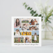 独自の10枚のフォトコラージュのグリーティングカードを作成する カード (スタンド正面)